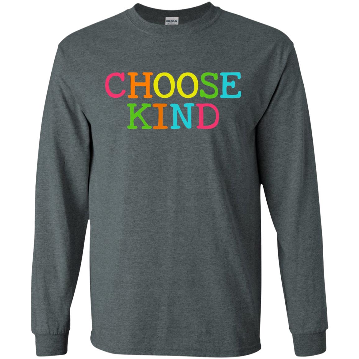 Choose Kind Be Kind Anti Bullying T-shirt Dark Heather