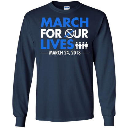 March For Our Lives March 24 2018 Gun Control T-shirt Navy