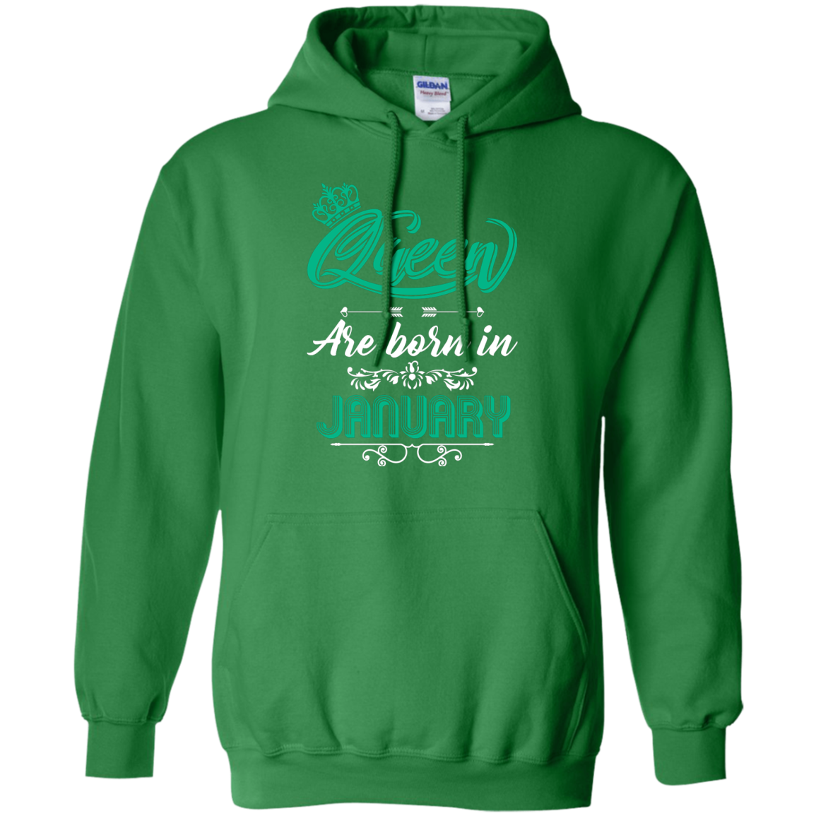 Brithday T-Shirt Queen Are Born In January Irish Green