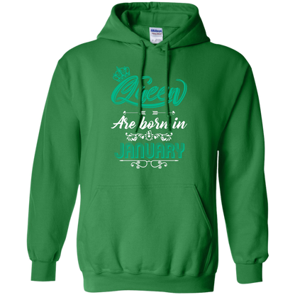 Brithday T-Shirt Queen Are Born In January Irish Green