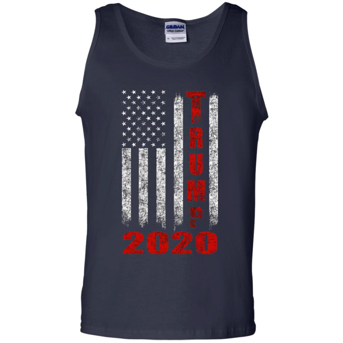 American Flag Vintage Design Trump 2020 T-shirt Navy
