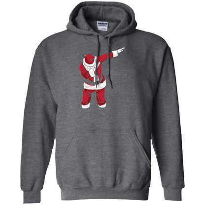 Christmas T-shirt Dabbing Santa Dark Heather