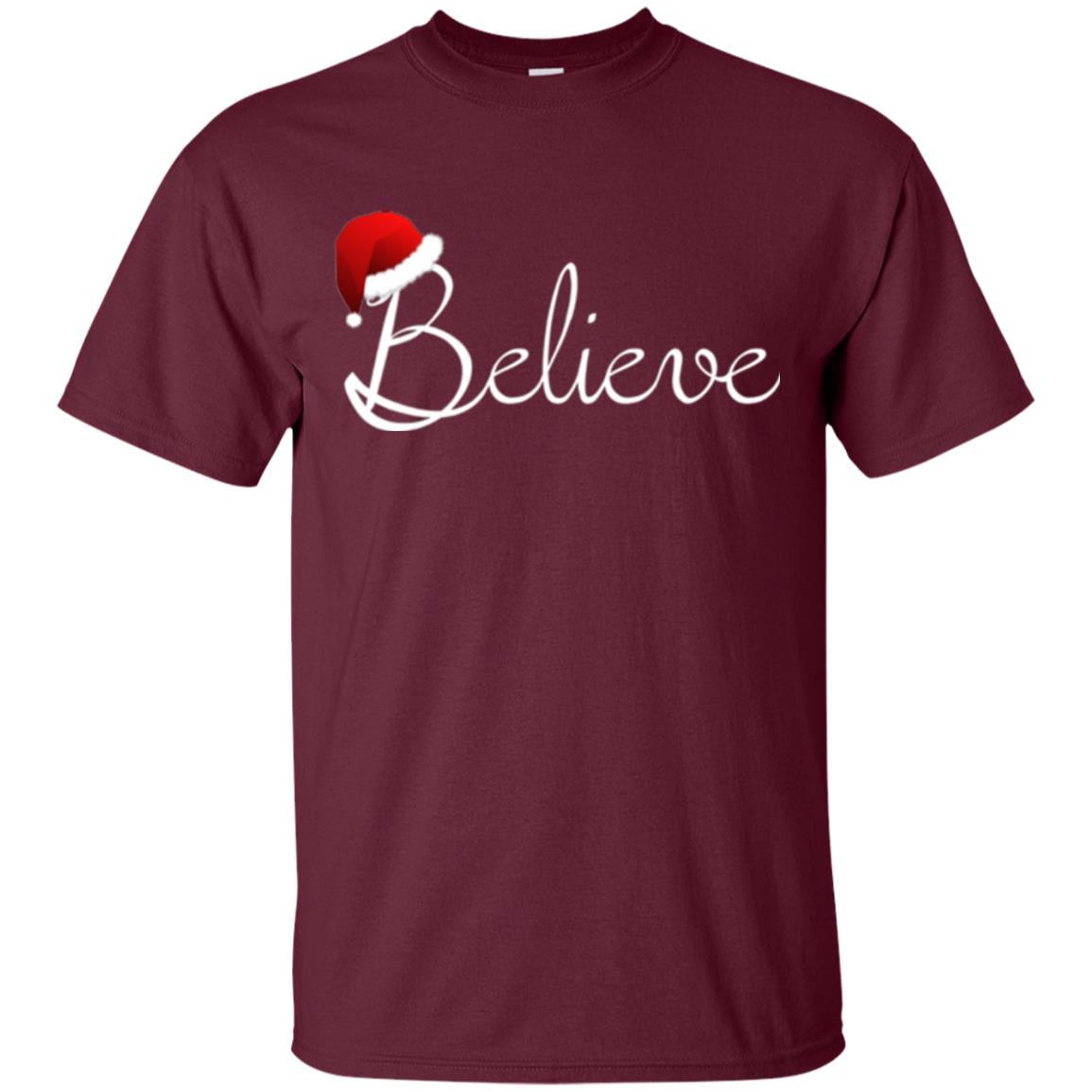 Believe Best Santa Christmas T-shirt Maroon