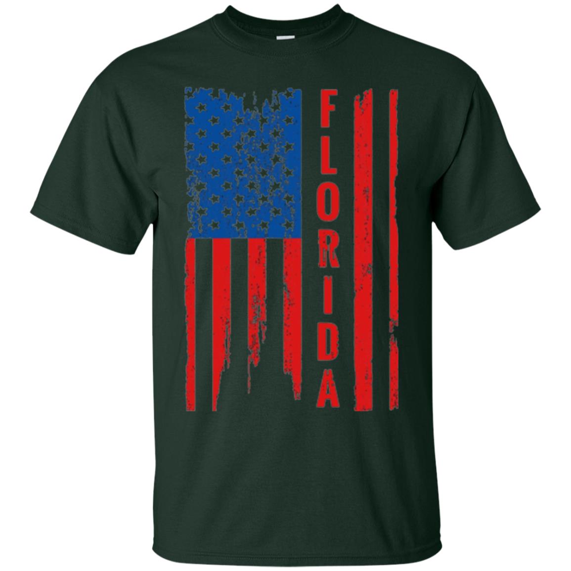 Florida State T-shirt American Flag Forest