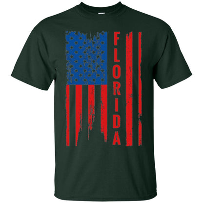 Florida State T-shirt American Flag Forest