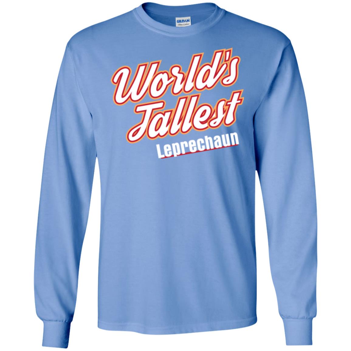 St. Patrick's Day T-shirt World's Tallest Leprechaun Carolina Blue