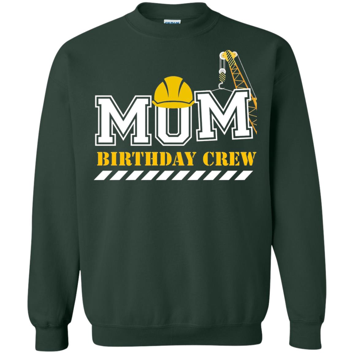 Mom Birthday Crew Mommy T-shirt Forest Green