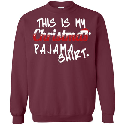 Christmas T-shirt This Is My Christmas Pajama Shirt Maroon