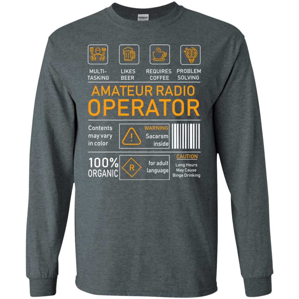 Amateur Radio Operator Gift Shirt Dark Heather
