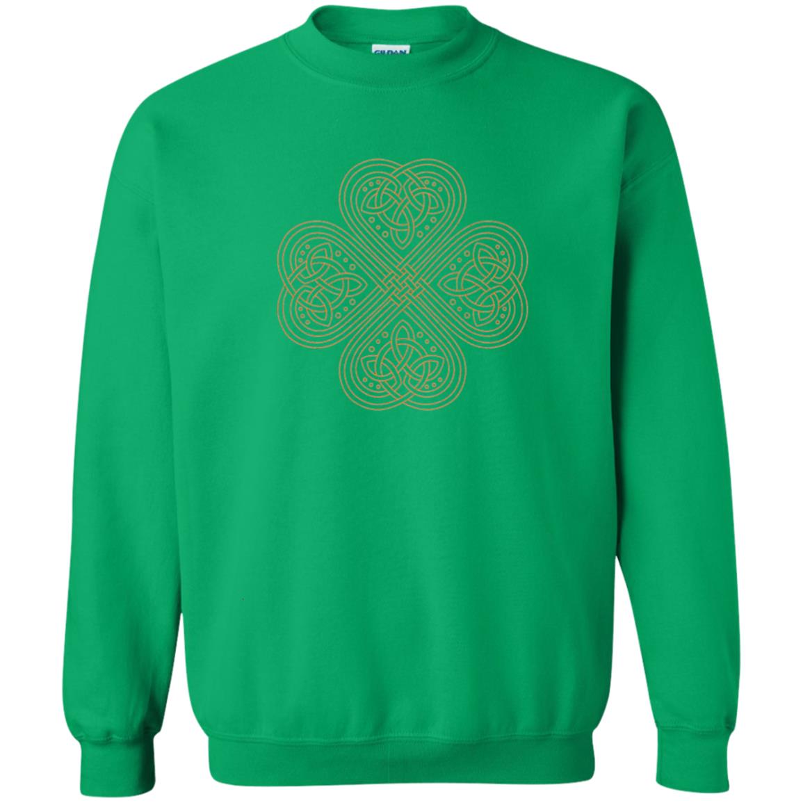 Irish Celtic Gold Knot Patricks Day Shirt Irish Green