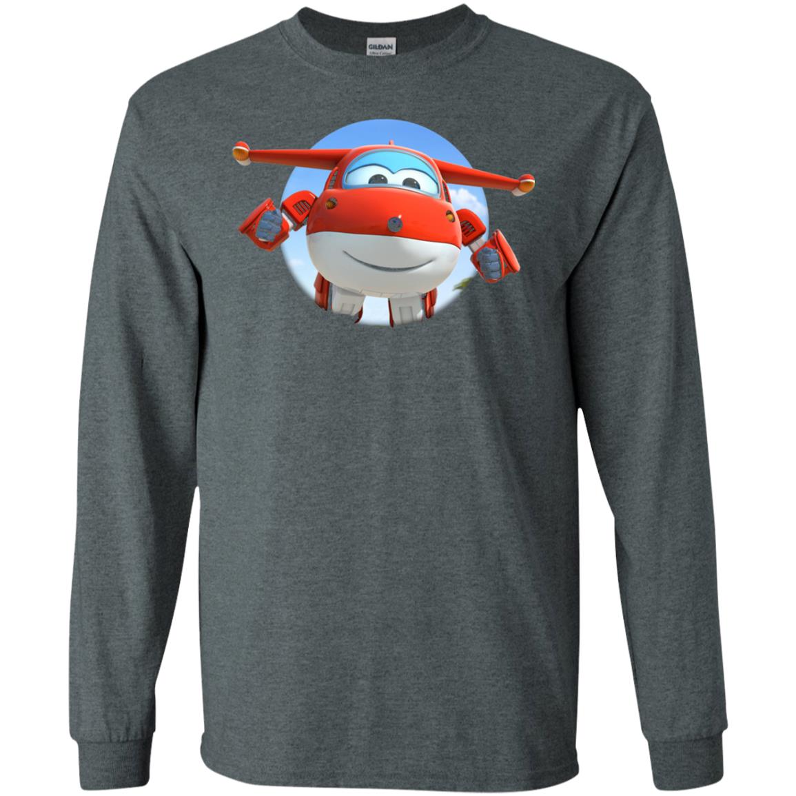 Super Wings Jett Movie Lover T-shirt Dark Heather
