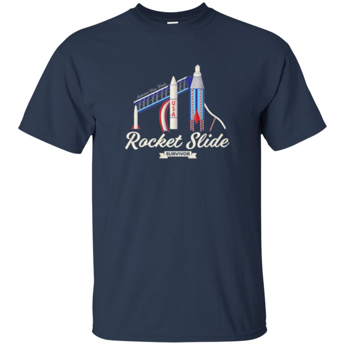 I Survived The Rocket Slide T-shirt Navy
