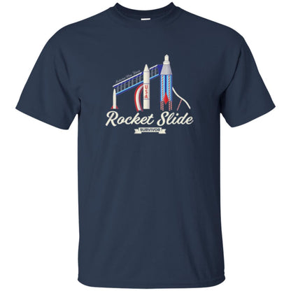 I Survived The Rocket Slide T-shirt Navy