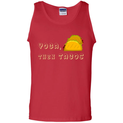Yoga Then Tacos Shirt For Taco Day Red