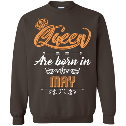 Brithday T-Shirt Queen Are Born In May Dark Chocolate