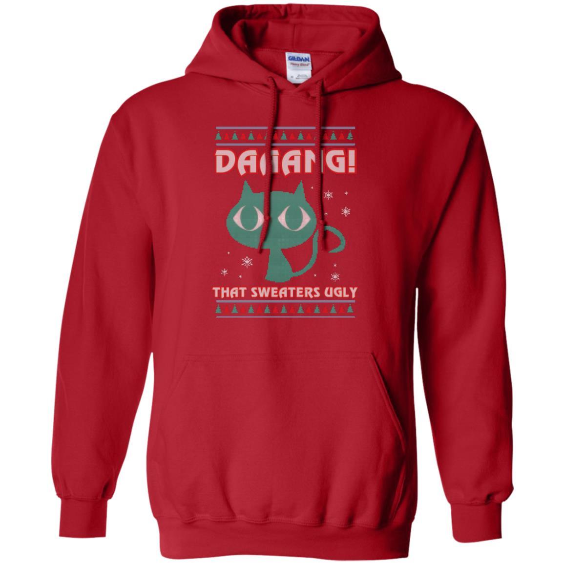 Cat Lovers T-shirt Daaang! That Sweaters Ugly Red