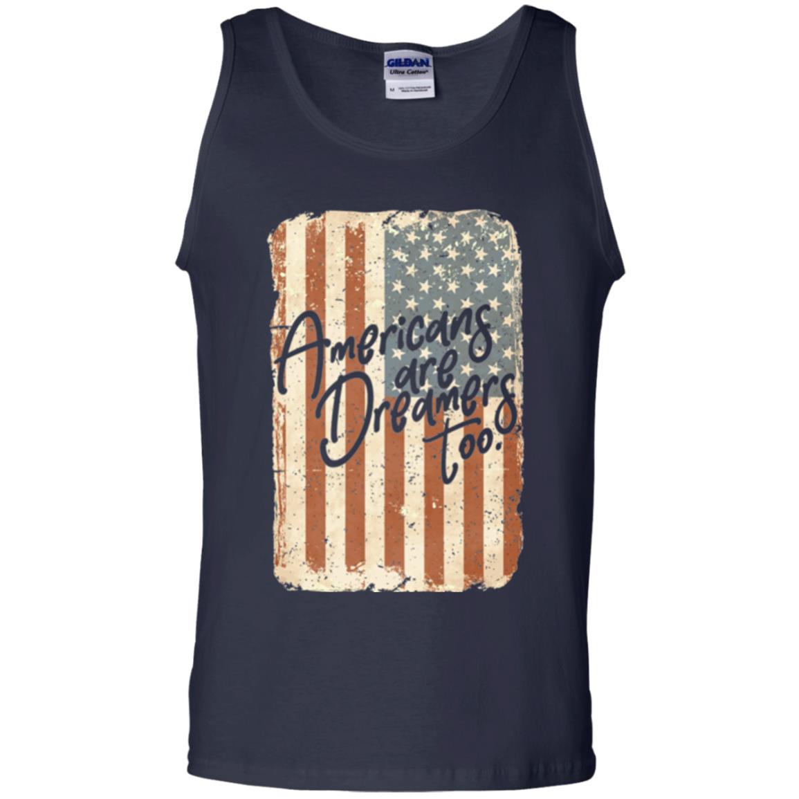 Americans Are Dreamers Too T-shirt American Flag Navy