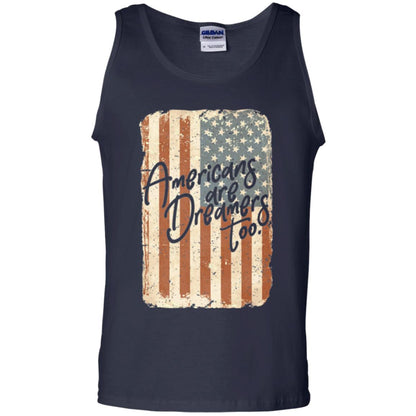 Americans Are Dreamers Too T-shirt American Flag Navy
