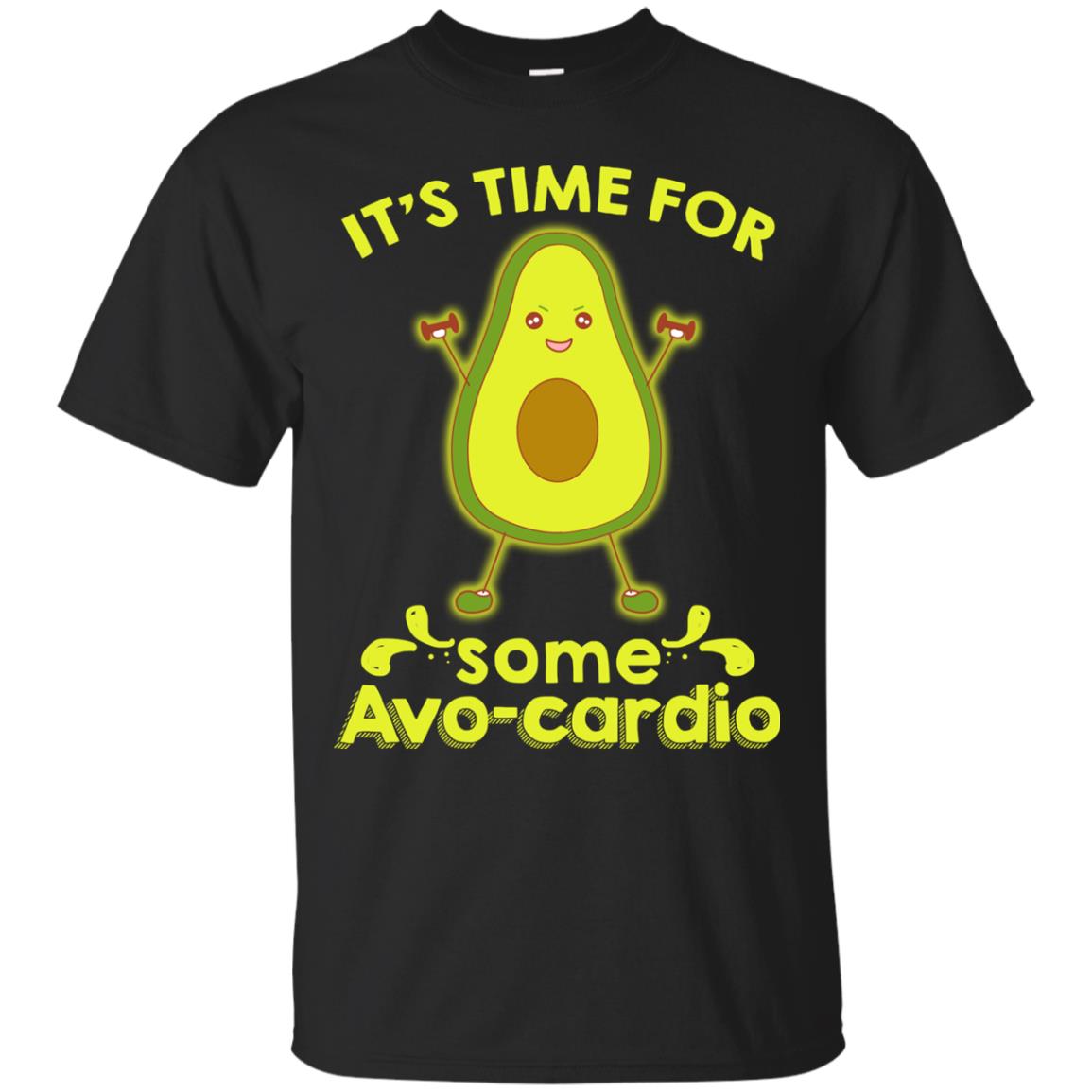 Nice-it's Time For Some Avo-cardio Avocado Fitness Gym Shirt Black