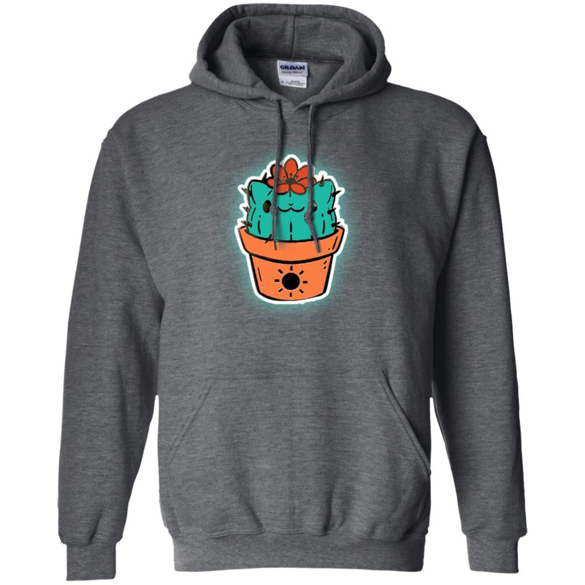 Cat Lover T-shirt Cactus Dog Catcus Dark Heather