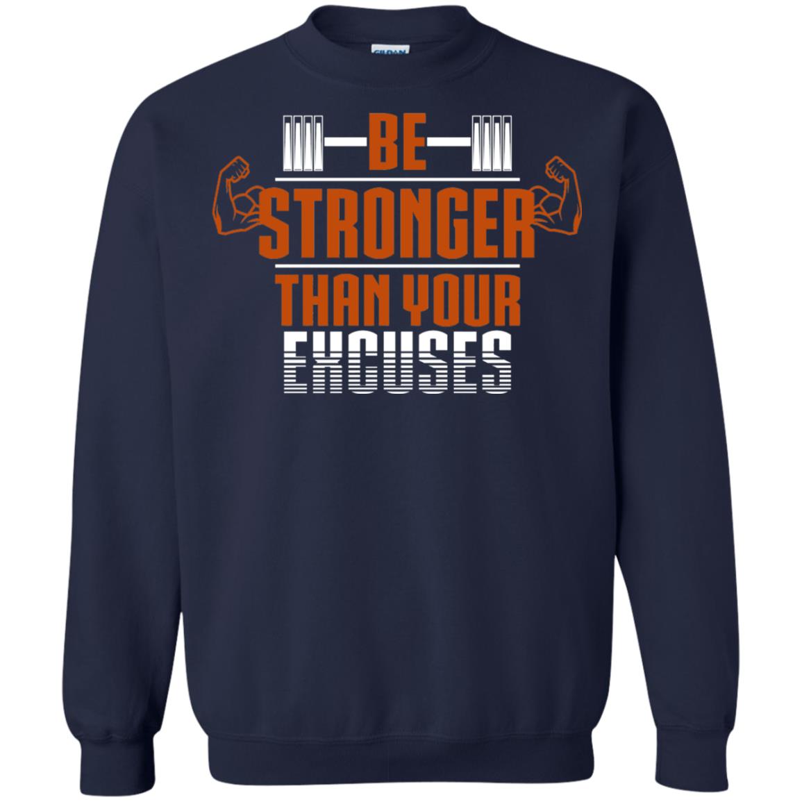 Be Stronger Than Your Excuses Fitness T-shirt Navy