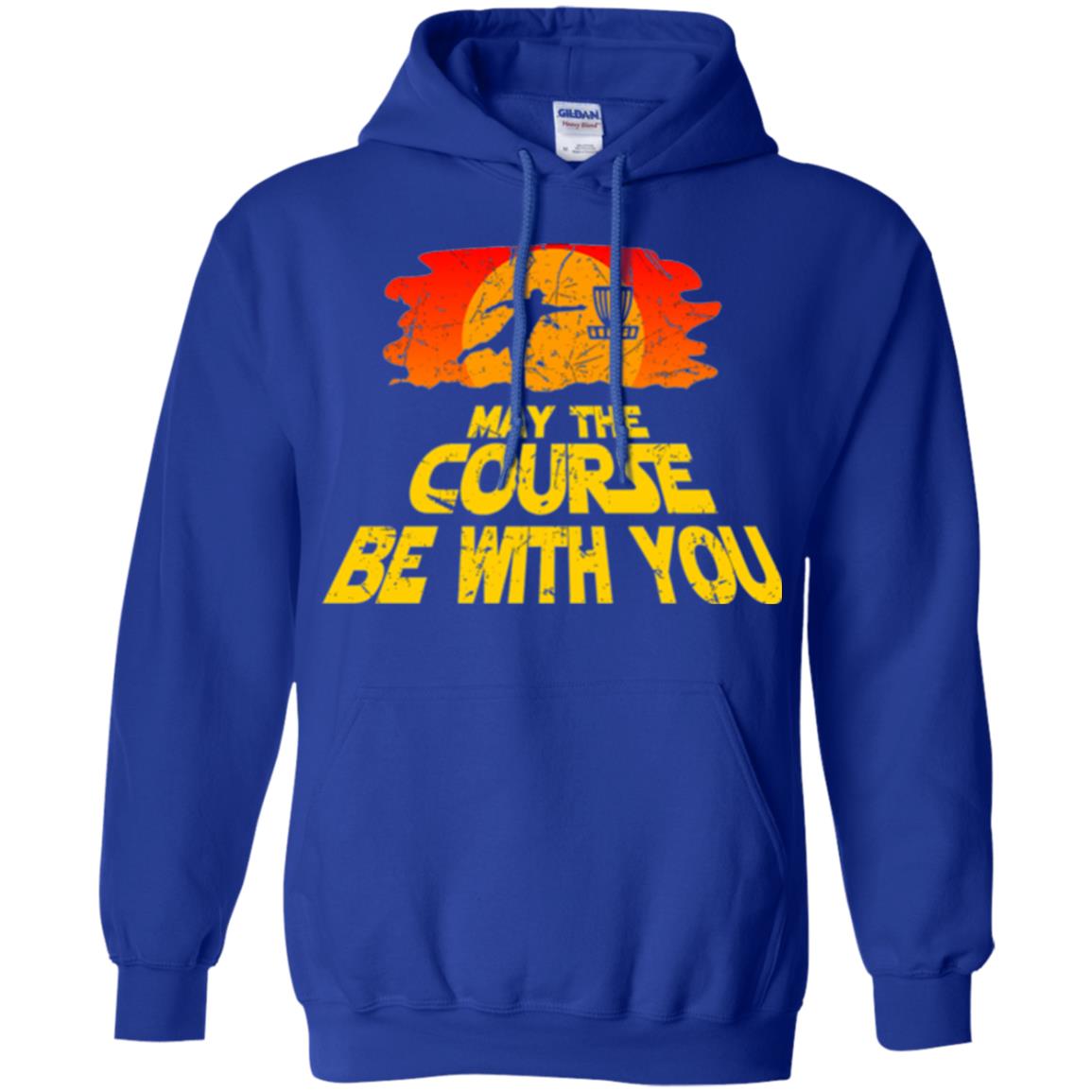 Disc Golf T-shirt May The Course Be With You Royal