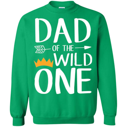 Dad Of The Wild One Daddy T-shirt Irish Green