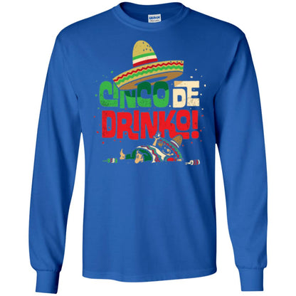 Cinco De Drinko Cinco De Mayo Drink Lover T-shirt Royal
