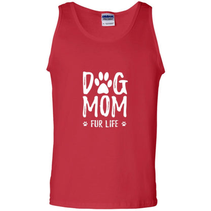 Dog Lover T-shirt Dog Mom Fur Life T-shirt Red