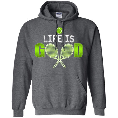 Tennis Lovers T-shirt Life Is Good Dark Heather