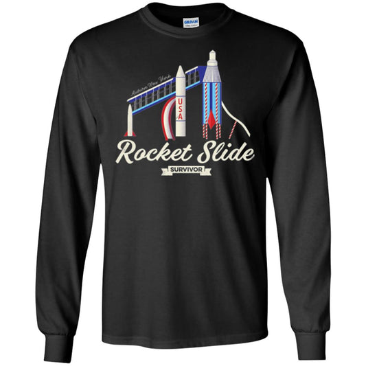I Survived The Rocket Slide T-shirt Black