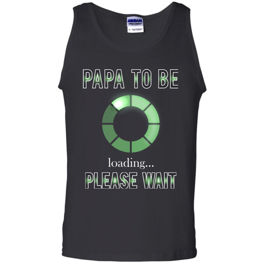 Papa To Be Loading Please Wait T-shirt Black