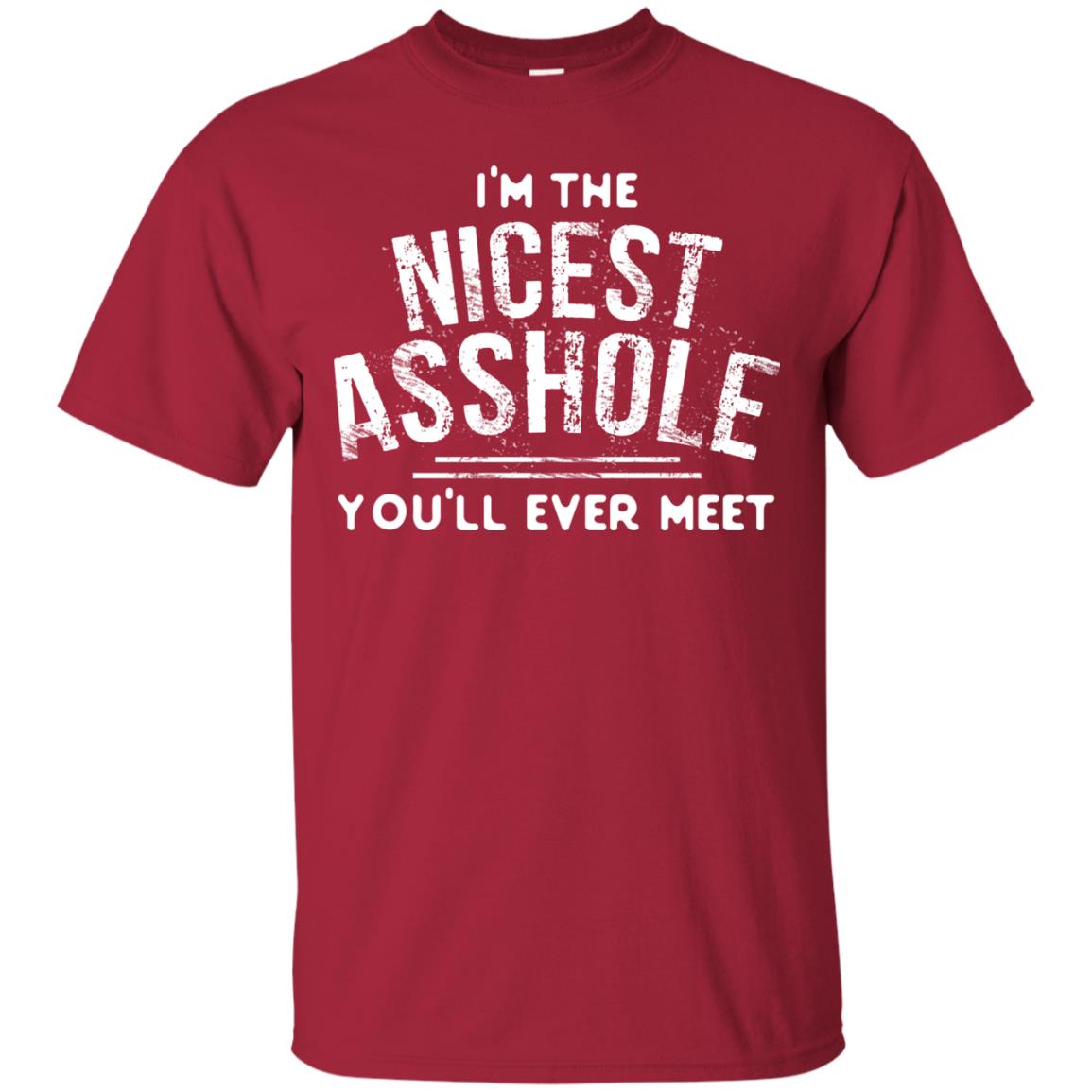 I_m The Nicest Asshole You_ll Ever Meet Shirt Cardinal