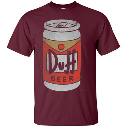 Iconic Brew T-shirt The Simpsons Duff Beer Maroon
