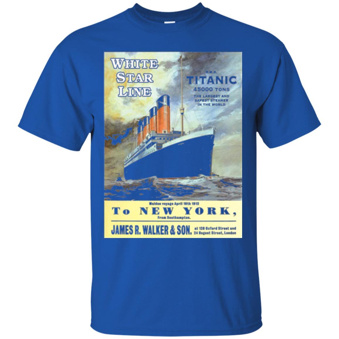 Film T-shirt Sailing Ship Cruise Vintage Poster Royal