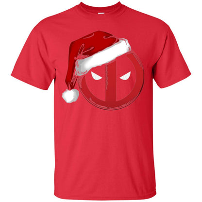 Christmas T-shirt Marvel Deadpool Icon Santa Hat Christmas Graphic Red