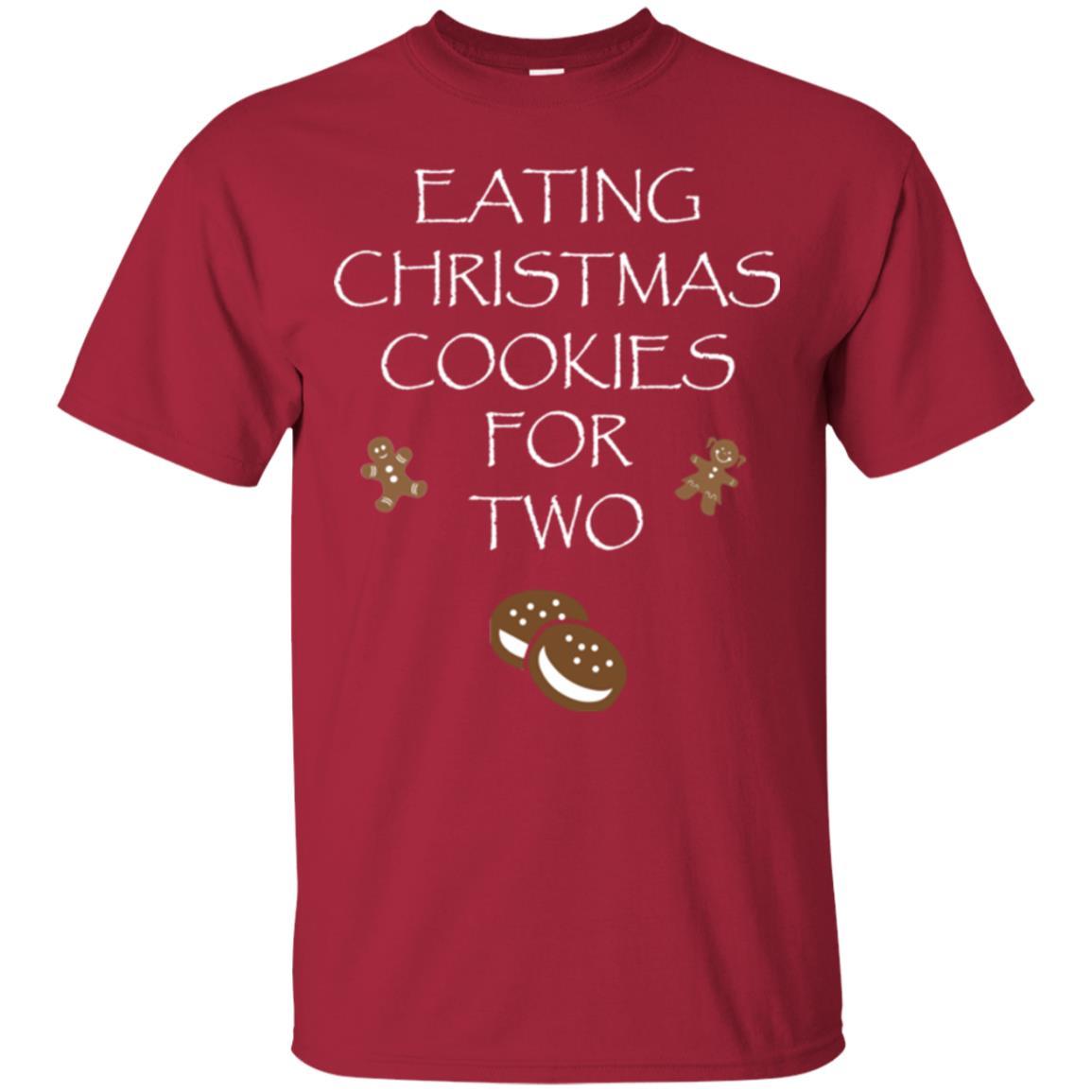 Christmas T-shirt Eating Christmas Cookies For Two Cardinal