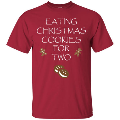 Christmas T-shirt Eating Christmas Cookies For Two Cardinal