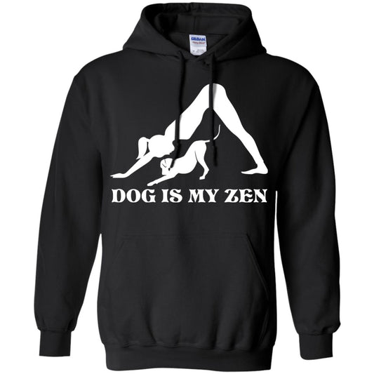 Yoga Dog T-shirt Dog Is My Zen Black