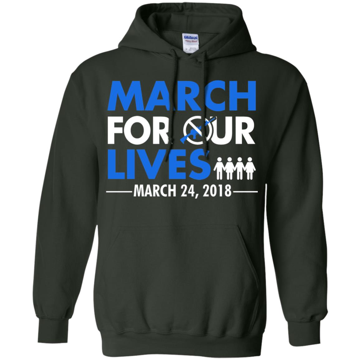 March For Our Lives March 24 2018 Gun Control T-shirt Forest Green