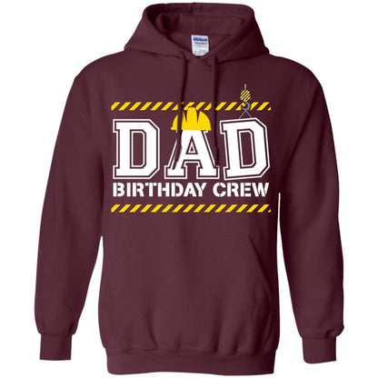 Dad Birthday Crew Construction Worker Shirt Daddy Maroon