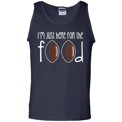 Football Lover T-shirt I_m Just Here For The Food Navy