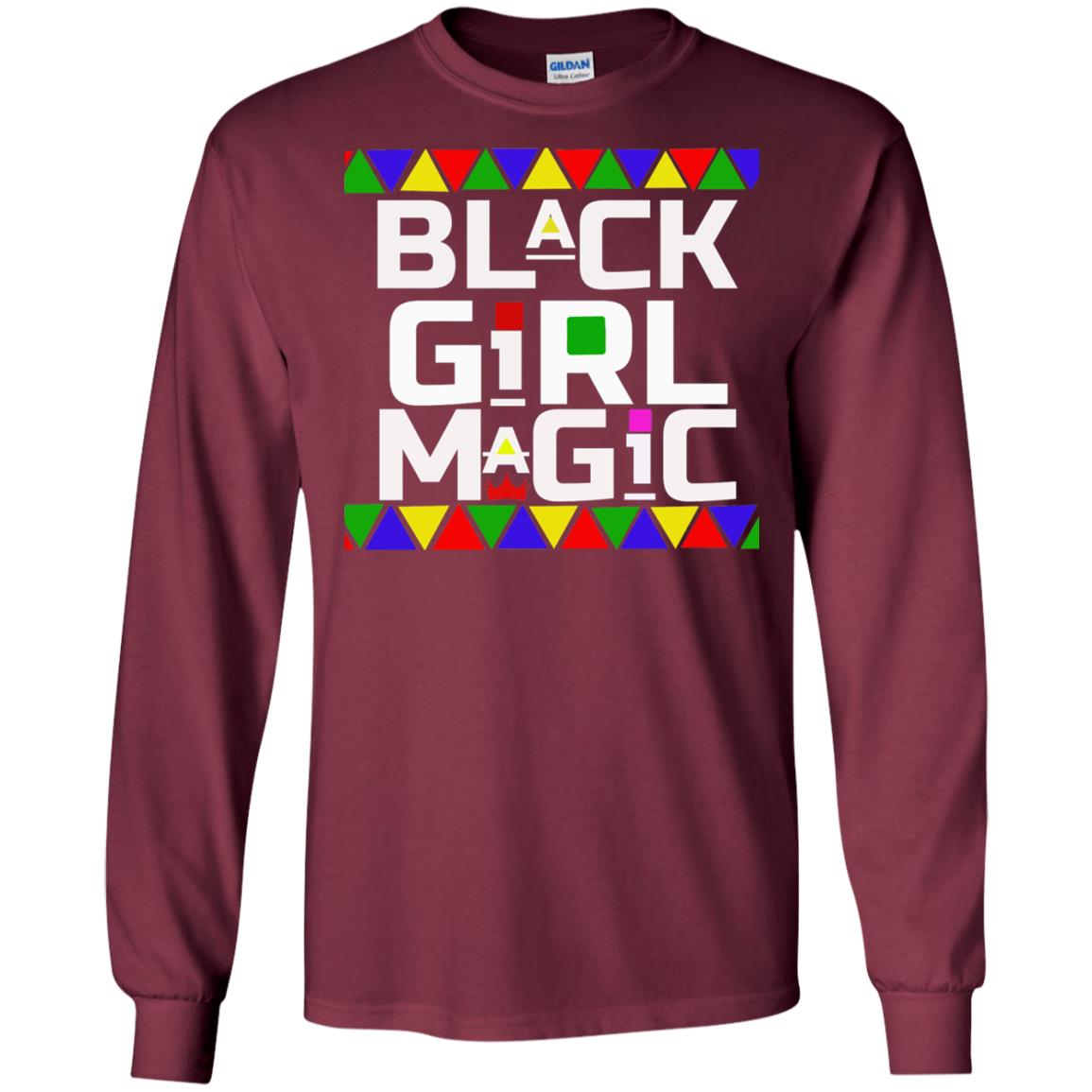 Black Girl Magic Black History African Pride T-shirt Maroon