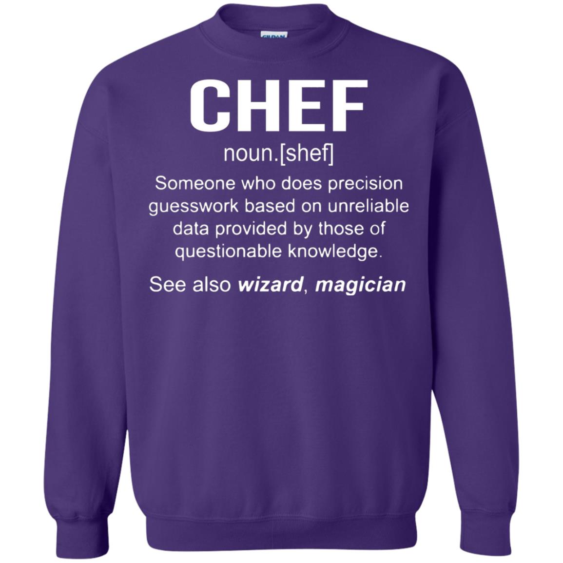 Funny Chef Meaning Shirt Chef Noun Definition Purple