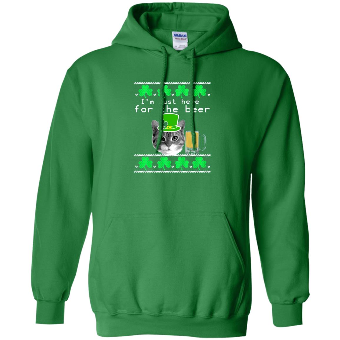 Saint Patrick_s Day T-shirt I_m Just Here For The Beer Irish Green