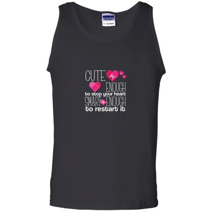 Cute Enough To Stop Your Heart Smart Enough To Restart It Nursing Student Black
