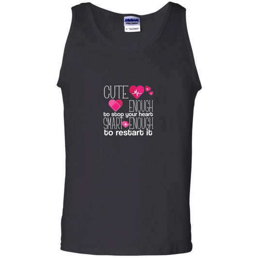 Cute Enough To Stop Your Heart Smart Enough To Restart It Nursing Student Black