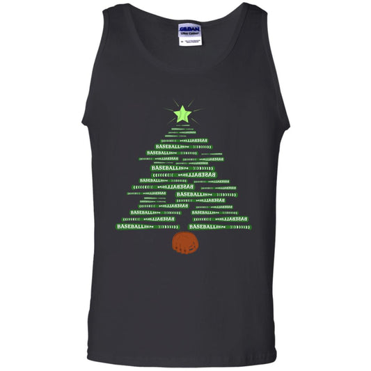 Baseballism Christmas Tree Gift Shirt Black