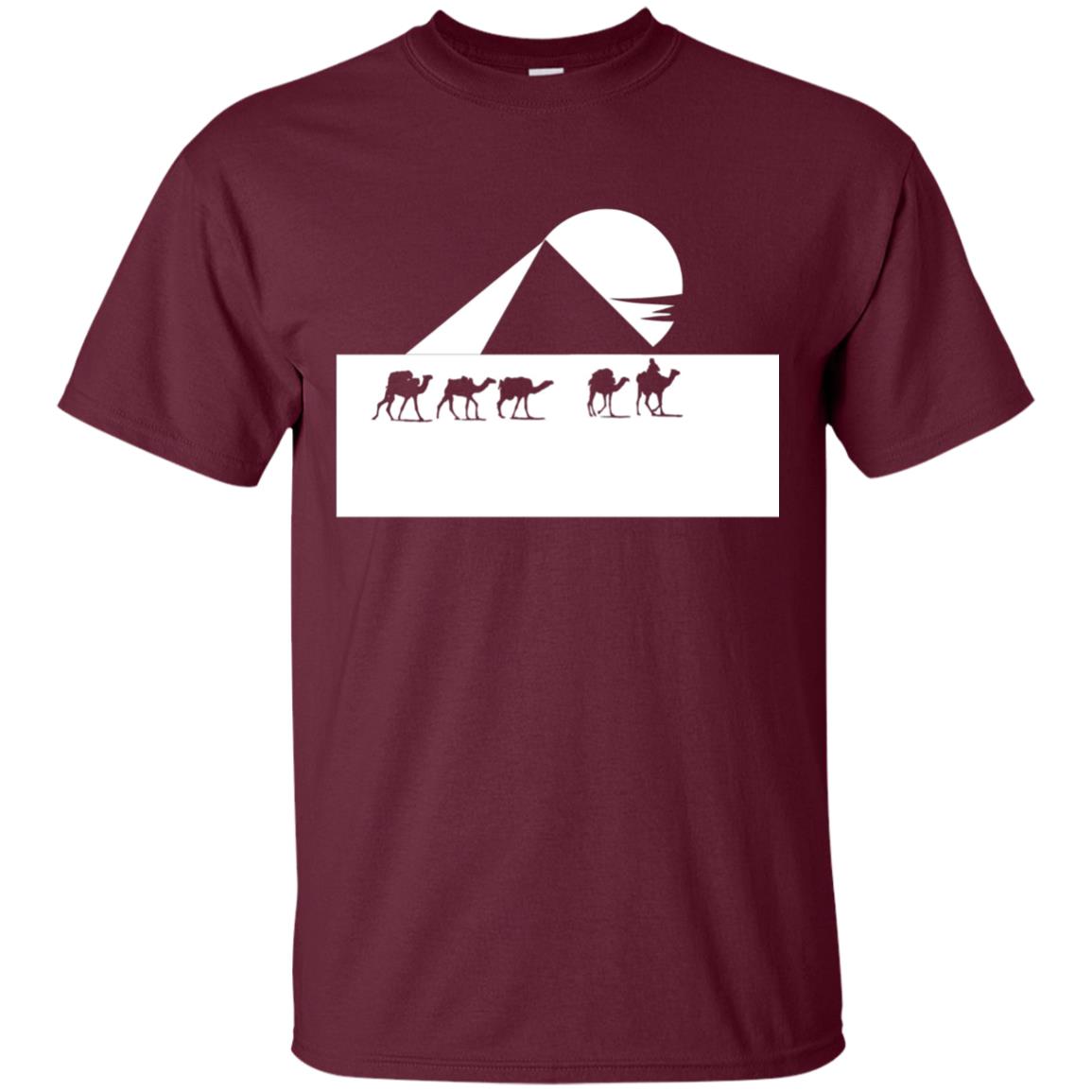 Egyptian Great Pyramid Of Giza T-shirt Maroon