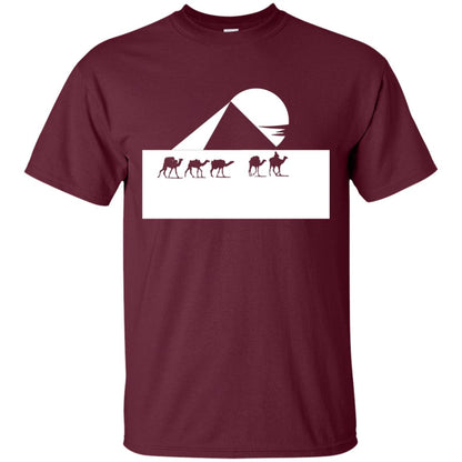 Egyptian Great Pyramid Of Giza T-shirt Maroon